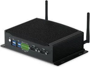 WEIDIAN Fanless PC Industrial Mini PC Win 11 Pro i7 16GB RAM 512GB SSD Core i7 10810U Desktop Computer 2HD DP GPIO M.2 M.2 WiFi BT RS232 Mini Desktop PC Industrial PC Support RAID Wake On LAN