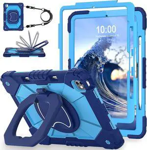 WESOROL Case for iPad Pro 13 Inch Case 2024 (7th Gen) with Screen Protector/360deg Rotating Stand/Pencil Holder/Shoulder Strap,Military Grade Shockproof iPad Pro 13 M4 Case