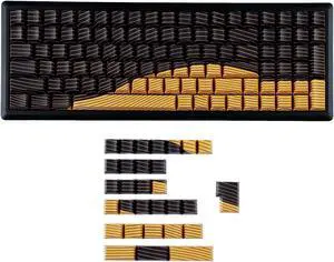 YMDK Contour Line Theme Cherry Profile Keycaps Dye Sub Set PBT Material Keycap for Mechanical Keyboard 61 87 108