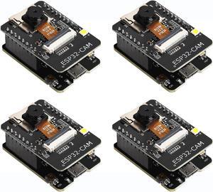 YEJMKJ 4pcs ESP32 CAM Development Board ESP32-CAM 8MP OV2640 Camera Module, WiFi Bluetooth Module Micro USB to Serial Port CH340G for Raspberry Pi for Arduino ESP32-CAM-MB with TF Card Slot
