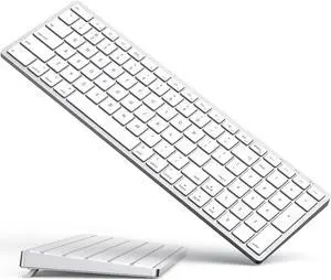 Yivandi Wireless Bluetooth Keyboard for Apple Mac OS  US QWERTY Layout, Scissor Keys Precise Typing, Rechargeable Battery, Extra-Long Working Time, Compatible with iMac/MacBook Pro/Mac Mini or iPad