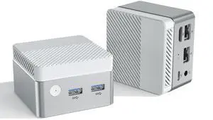 MOREFINE M1T Mini PC 12th Gen N95 (up to 3.4GHz), 8GB LPDDR5 256GB NVME SSD, Mini Computer Compatible with Windows 11 Pro Support 4K@60Hz Dual Display/WiFi 5/BT 4.2/RJ 45/USB 3.2