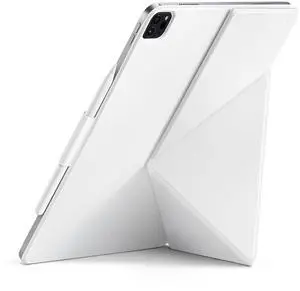 PITAKA iPad Pro 12.9 Case, Compatible with iPad Air 13 Inch (M2) & iPad Pro 12.9 (3-6th Gen) 2022/2021/2020/2018, Lightweight Portrait/Landscape Magnetic Case with 4 Standing Angles - White