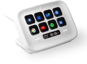 Elgato Stream Deck Neo  8 Customizable Keys, 2 Touch Points, Speed Through Tasks & Workflows - Control Word, Excel, PowerPoint, Teams, Zoom, Spotify and more, Drag-n-Drop Setup - Works with Mac & PC