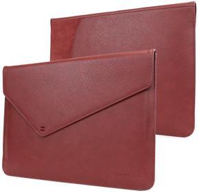 MacBook Pro Touch 13" (2016, 2017) Sleeve, Snugg - Dusty Cedar Red Leather Sleeve Case Protective Cover for MacBook Pro Touch 13" (2016, 2017) 13" Touchbar