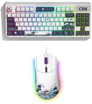 Womier PBT Keycaps 75 Percent, Custom Keycaps Set Dye-Sublimation +