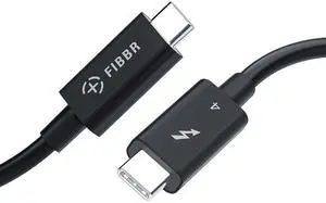 FIBBR USB 4.0 Cable, Intel Certified Thunderbolt 4 USB C to C Cable, Supporting 40Gbps 8K@60Hz Display, 100W Power Delivery Charging