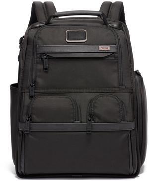 TUMI - Alpha Compact Laptop Bag Brief Pack - Travel Laptop Backpack for Business Tracer - Ballistic Nylon - Black