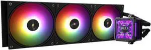 Thermalright FW PRO 360 ARGB Black-360mm AIO CPU Liquid Cooler,IPS LCD Screen with 320 * 320 Resolution,for AM4/AM5/Intel LGA1700/1851,'2.73 inch'Magnet-Absorbent LCD Screen for Images