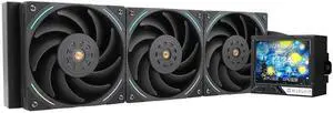 Thermalright Mjolnir Vision 360 ARGB Black-AIO CPU Liquid Cooler,IPS LCD Screen with 320 * 240 Resolution,for AM4/AM5 and LGA1700/1851,'3.5 inch'Magnet-Absorbent LCD Screen for Images