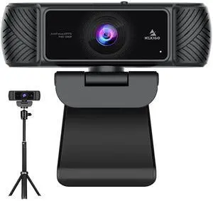 NexiGo 1080P AutoFocus Webcam with Mini Tripod, FHD USB Web Camera with Microphone & Privacy Cover, Extendable Tripod Stand, for Zoom/Skype/Teams/Webex, MAC PC
