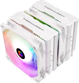 Thermalright Peerless Assassin 120 CPU Air Cooler,6 Heat Pipes,Dual 120mm TL-C12W-S PWM Fan,Aluminium Heatsink Cover, AGHP Technology,for AMD AM4/Intel LGA 1150/1151/1200/2011/1851 (PA120 White ARGB)
