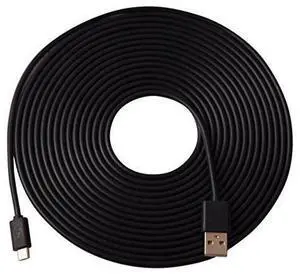 OMNIHIL USB Extension 30 FT High Speed 2.0 Micro USB Cable Compatible with Ring Stick Up Cam - 2-PAC k, Compatible Part