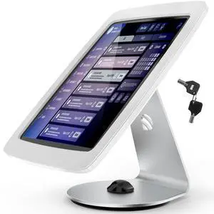 Beelta Tablet Kiosk Stand for Desk with Lock - Rotatable SwivelCompatible with 10.9" iPad 10th, Pro 11" 1 2 3 4, Air 4 5, Air 11", iPad 11"(A16) - BSC109WA