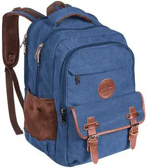 Ama Dablam Original Canvas Backpack | 18 Laptop Pocket | XL Size - 30L | Many Pockets | Durable Zippers