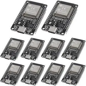 10PCS Type C ESP-WROOM-32 ESP32 ESP-32D Chip CP2102 Development Board 2.4GHz Dual-Mode WiFi + Bluetooth Dual Cores Microcontroller Processor Integrated with Antenna RF AMP Filter AP STA 10PCS Type C ESP-WROOM-32 ESP32 ESP-32D Chip CP2102 Development Board 2.4GHz Dual-Mode WiFi + Bluetooth Dual Cores Microcontroller Processor Integrated with Antenna RF AMP Filter AP STA