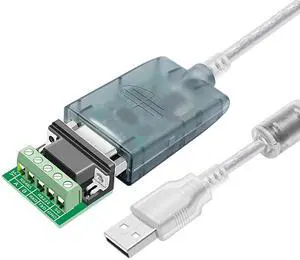 Buacoz USB to RS485 RS232 Converter Cable, with CH340+ZT485 Chipset Serial Port Connector, 9.8 Feet Extension Cable Industrial Adapter Supports Windows XP 7 8/Linux/Mac