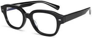 Dollger Blue Light Blocking Glasses For Woman Square Men Rectangle Computer BlueLight Glasses Non-Prescription Glasses Black