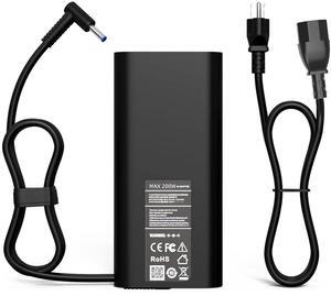 200W Laptop Charger for HP Victus Charger Victus 15 17 for HP Omen Pavilion Gaming 15 16 17 ZBook 17 15 15u Studio G9 G10 G4 G5 G6 G7 G8 Envy 15 15u 2020 TPN-DA10 Power Cord
