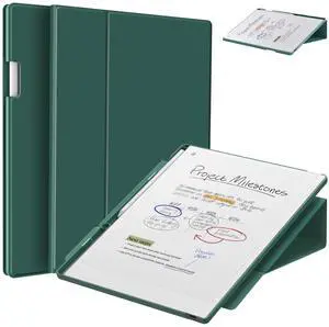 E NET-CASE Case for Remarkable Paper Pro Color 11.8"- Multi-Viewing & Auto Sleep/Wake Book Folio Cover with Built-in Pen Holder for Remarkable Paper Pro Tablet 11.8 inch 2024 Released (Green)