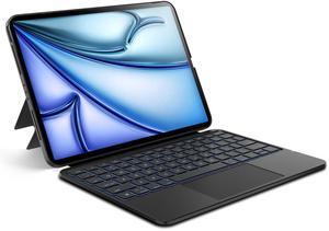 edaiser Detachable Keyboard Case for Apple iPad Air 11 inch 2024 & iPad Pro 11-inch (4th/3rd/2nd/1st) & iPad Air 5th 4th Generation: Wireless Backlit Keyboard with Trackpad, Magnetic Protective Cover