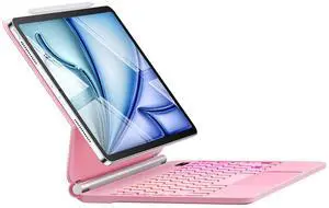 For iPad Air 11 inch Case with Keyboard (M3/M2, 2025/2024),Keyboard Case for iPad Pro 11 inch(1st/2nd/3rd/4th Gen),Easy-Set Floating Cantilever Stand - Multi-Touch Trackpad Backlit Keyboard