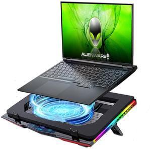 Cooling Pad for Dell Alienware m16 m17 m15 x17 x16 x15 x14 Area-51m 17 16 15 14 inch Gaming Laptop,It is a Heat Dissipation Monster with Powerful Turbo Fan Can Fast Cooling,RGB Light Mode