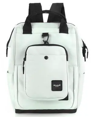 himawari 14.9 inch Women's Laptop Backpack, Large Capacity College Schoolbag, Waterproof Travel Bag for Men & Women-0403-01#Green Bamboo