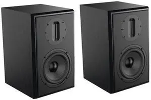 SAMTRONIC Passive Bookshelf Speakers 5.25" High Output Woofer and 4 inches Ribbon Tweeter Wood Color, Pair - Needs Amplifier or Receiver to Operate