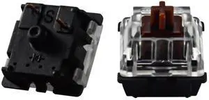 Gateron Patch Switch Keyboard Dedicated Shaft Body Off Black red Brown Blue Green Yellow 3pins Suitable for GK61GK64 GH60 Tawny Shaft(110 Pcs)