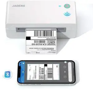 JADENS Bluetooth Thermal Label Printer 668BT(White)