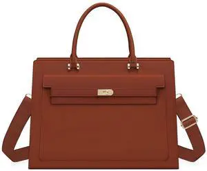 LOVEVOOK Laptop Bag for Women, 15.6 inch Laptop Tote Work Bag Purse, Fashion Leather Computer Briefcase Business Handbag Shoulder Bag Kelly Bag