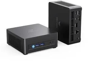 MINISFORUM UM690L Slim Mini PC AMD Ryzen 9 6900HX LPDDR5 32GB RAM 1TB PCIe4.0 SSD, USB4(8K) + HDMI + DP Outputs 2.5G LAN WiFi6E BT5.3, Radeon 680M Graphics Desktop Computer