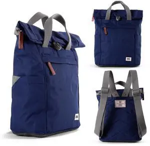 ORI LONDON Rolltop Backpack - Small Travel Backpack with Lots of Pockets for Men & Women - The Finchley, Mineral