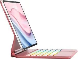 Magic Keyboard Case for iPad Air 13 (M3 2025, M2 2024) and iPad Pro 12.9 (6th/5th/4th/3rd Gen), Wireless Magnetic Keyboard Case with Multi-Touch Trackpad, Floating Cantilever Stand, Rainbow Backlit
