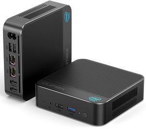 OUMAX Home Office Mini PC, Intel 13th Twin Lake N150(up to 3.6GHz),16GB DDR4 500GB M.2 SSD,Dual LAN Mini Computers Small PC Support 4K Dual Display/ USB3.2/WiFi5/BT5.0/Built-in 45W Power Supply