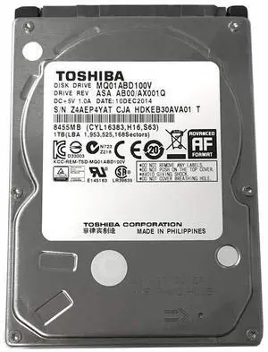 Toshiba 1TB 5400RPM 8MB Cache SATA 3.0Gb/s 2.5 inch PS3/PS4 Hard Drive - 3 Year Warranty