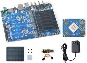 WayPonDEV CM3588 Plus Network Storage Module NAS Kit, 32GB LPDDR5 Single Board Computer, RK3588 CPU 6TOPs NPU Mali-G610 GPU, Support 4X NVMe SSD for Home Cloud Server, 8K Video Encoders (32+64GB)