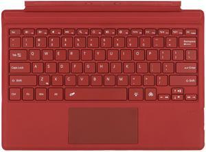 Zoof Type Cover for Microsoft Surface Pro 7 Plus/Pro 7 / Pro 6 / Pro 5 / Pro 4 / Pro 3, 12.3 inch, Ultra-Slim Wireless Tablet Keyboard with Multi Touchpad Bluetooch (Red Without Backlit)