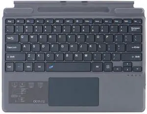 Zoof Type Cover for Microsoft Surface Pro 11 / Pro 10 / Pro 9 / Pro 8 / Pro X, 13 inch, Portable Slim Bluetooch Keyboard with Touchpad, Pen Holder (Gray Without Backlit)