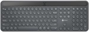 iClever Solar Bluetooth Keyboard, Wireless Keyboard with Solar & Indoor Light Charging, Full Size, 3-Device Connectivity, Silent Scissor Round Keys, Numeric Keypad for Office/Home/Mac/Windows