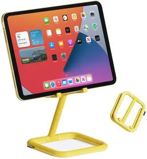 Bouncepad Go iPad Stand for Business & Leisure | iPad POS Stand | Adjustable Tablet & iPad Stand | Compatible with All Tablets & iPad Models | iPad Register Stand | Yellow