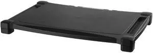 Kantek Extra Wide Single Level Height-Adjustable Monitor/Laptop Stand, 20-Inch Wide x 13.25-Inch Deep x 3 to 6.5-Inch High, Black (MS500)