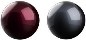 SANWA 55mm Trackball, 2.17in Replacement Ball for Kensington SlimBlade, SlimBlade Pro, Expert Mouse, Perixx Keyboard Periboard-522/322, and Other Compatible Mouse, Glossy Red + Black, Set of 2