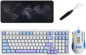Qisan 4 in 1 Mechanical Keyboard Mouse Keycap Puller and Mouse Pad