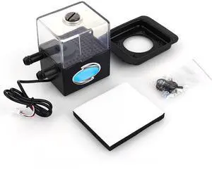 Zerone Water Cooling Pump, Sc-300t 12v DC Ultra Quiet 4W Reservoir .300L/h for PC CPU Liquid Cooling