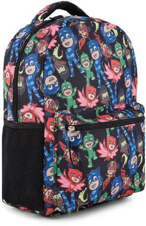 PJ Masks Heroes Unite Backpack - Featuring Catboy, Owlette, Gekko, and PJ Robot, Ready to Tackle Adventures Backpack Bag