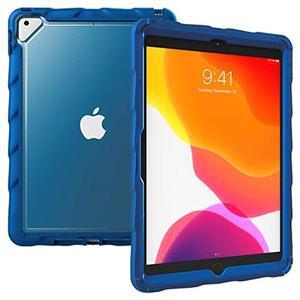 Gumdrop DropTech Clear Case Fits Apple iPad 9th | 8th | 7th Gen (10.2-inch) Designed for K-12 Students Teachers & Classrooms-Drop Tested Rugged Shockproof Bumpers for Reliable Device Protection - Blue