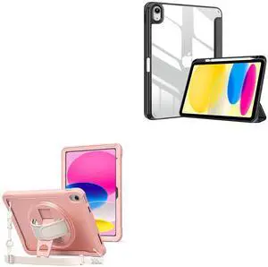 ProCase Slim Case Bundle with Rugged Case for iPad 10th Generation 10.9 Inch 2022