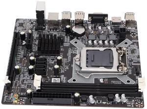 LGA1150 Motherboard, H81 LAG1150 DDR3 with HDMI SATA 2.0 USB Support Mainboard VGA+HDMI Dual Output VGA PCI E x16 Graphics Card Slot Integ ed Chip Sound Card/Network
